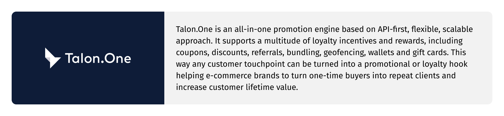 Loyalty and promotion solution vendor